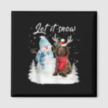 Sus Spaniel Santa Dog Christmas Snowman Xmas Pajam Magnet<br><div class="desc">Sus Spaniel Santa Dog Christmas Snowman Xmas Pajama</div>