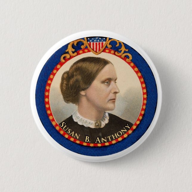 Susan B. Anthony 6 Cm Round Badge (Front)