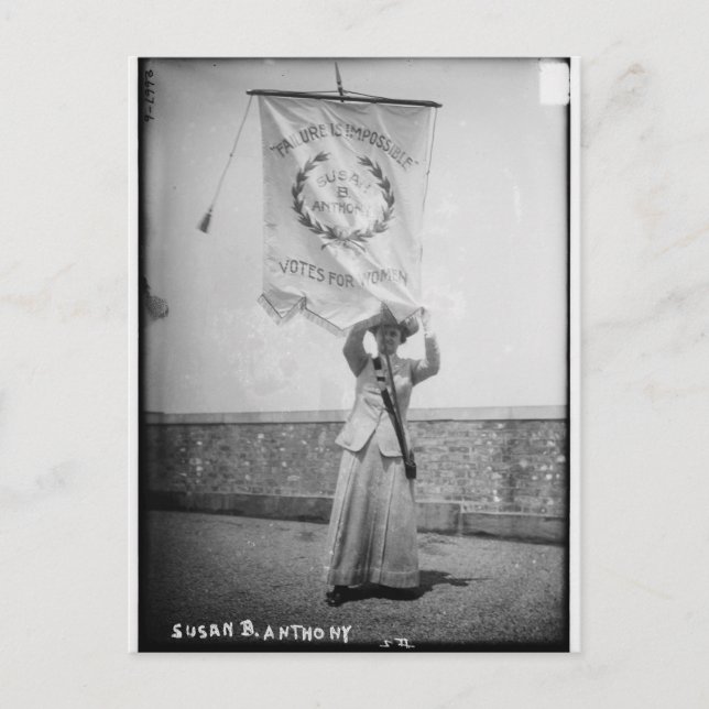 Susan B. Anthony Failure is Impossible Postcard (Front)