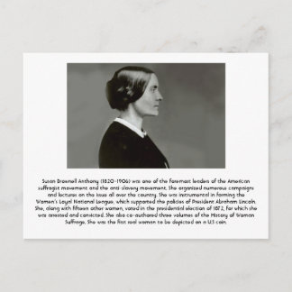 Susan B. Anthony - Feminist Postcard