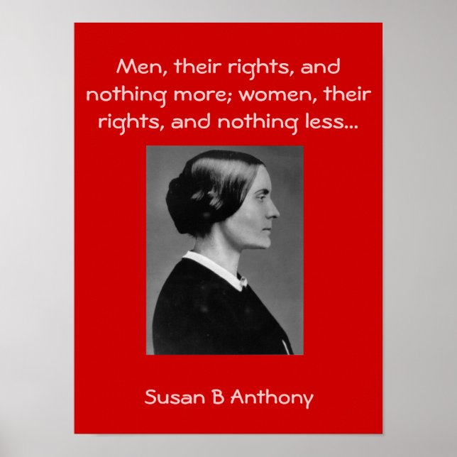 Susan B quotes Poster (Front)
