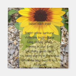 Susan black eyed poem magnet