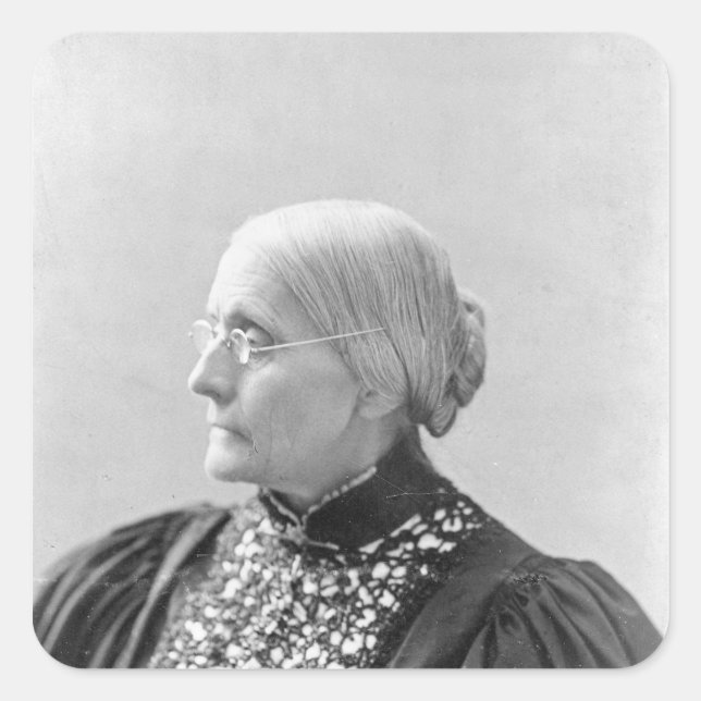 Susan Brownell Anthony  c.1890-1906 Square Sticker (Front)