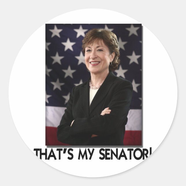 Susan Collins, That's My Senator! Classic Round Sticker (Front)