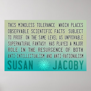 Susan Jacoby   Mindless Tolerance Poster
