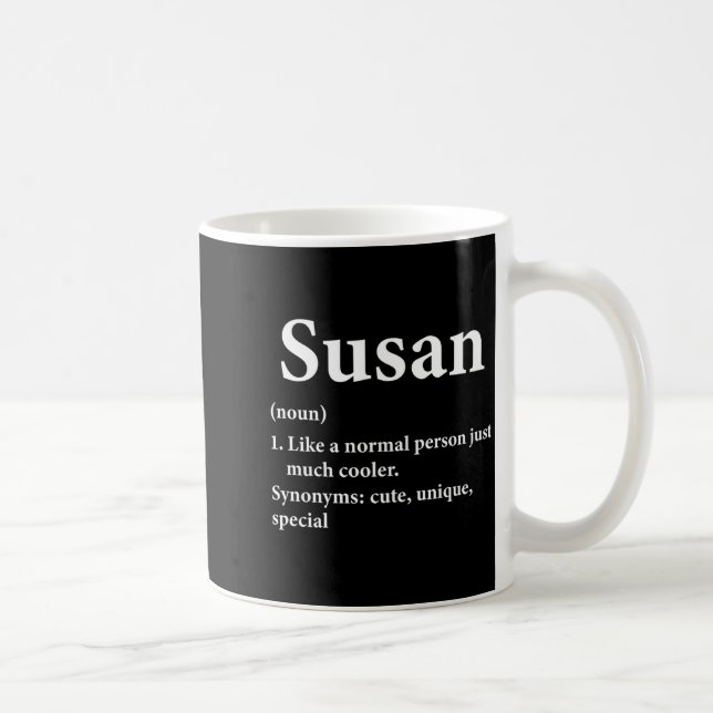 Susan Name Definition Funny D  Coffee Mug (Right)