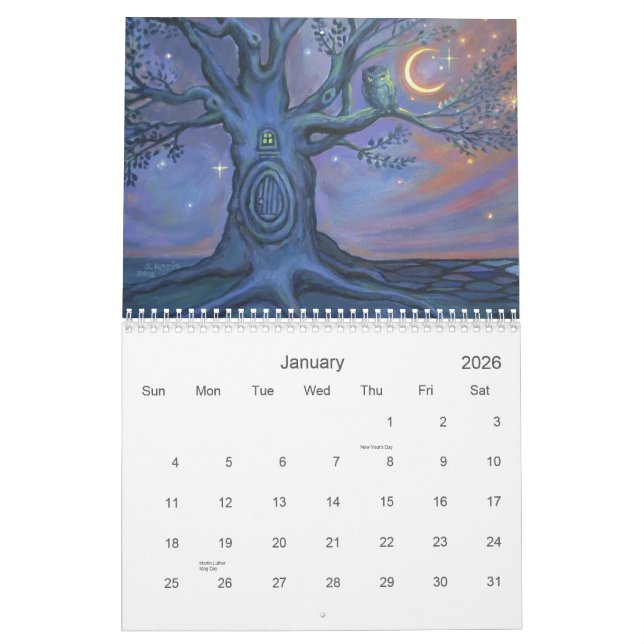 Susan Rodio Art Collection 2013 Calendar (Jan 2026)