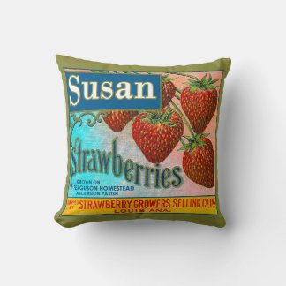 Susan Strawberries Cushion