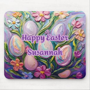 SUSANNAH ~ 3D EASTER Eggs Flowers ~ Mouse Pad