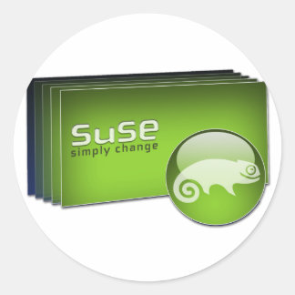 Suse symple change classic round sticker
