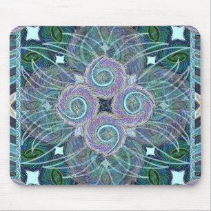 Susea Blu Studio Feather Mouse Pad