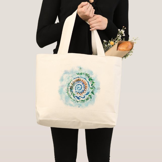 Susea Blu Studios Earth Day Shopping Tote (Front (Product))