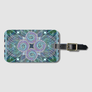 Susea Blu Studios Feather Luggage Tag