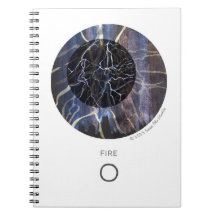 Susea Blu Studios Fire Notebook