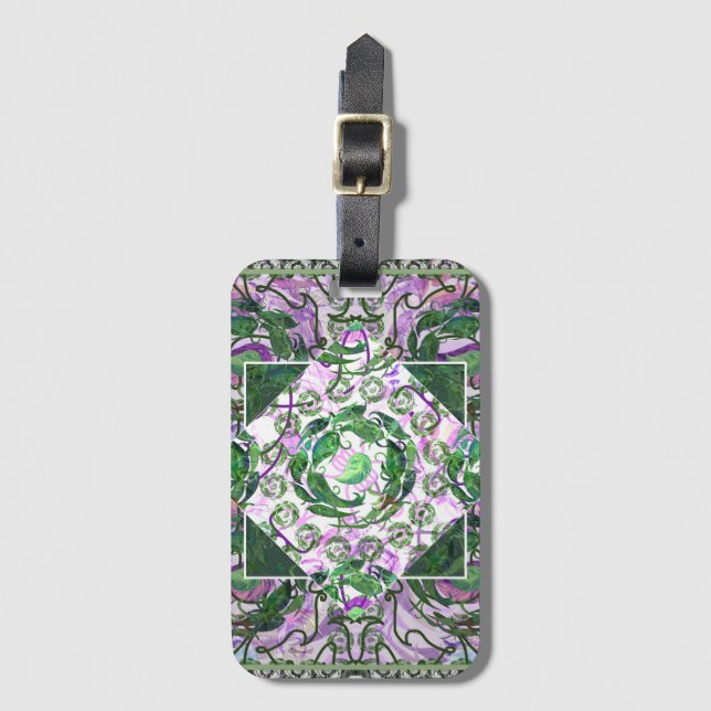 Susea Blu Studios Garden Luggage Tag (Front Vertical)