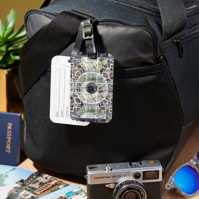 Susea Blu Studios Lightning Luggage Tag (Front & Back)