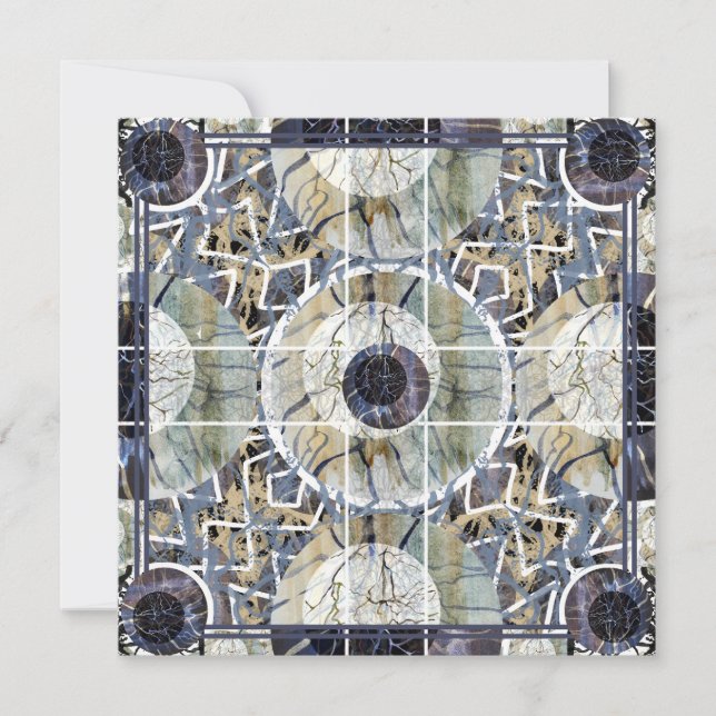 Susea Blu Studios Lightning Mandela Card (Front)