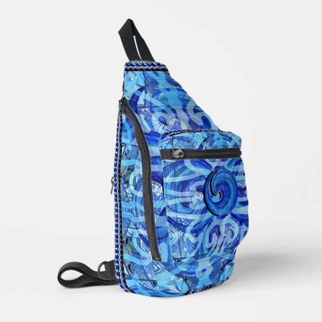 Susea Blu Studios Wave Sling Bag (Left Corner)