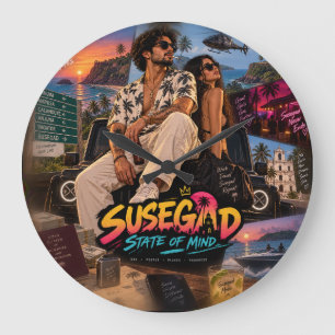 Susegad State of Mind • Goa Boy Forever • Same Sea Large Clock
