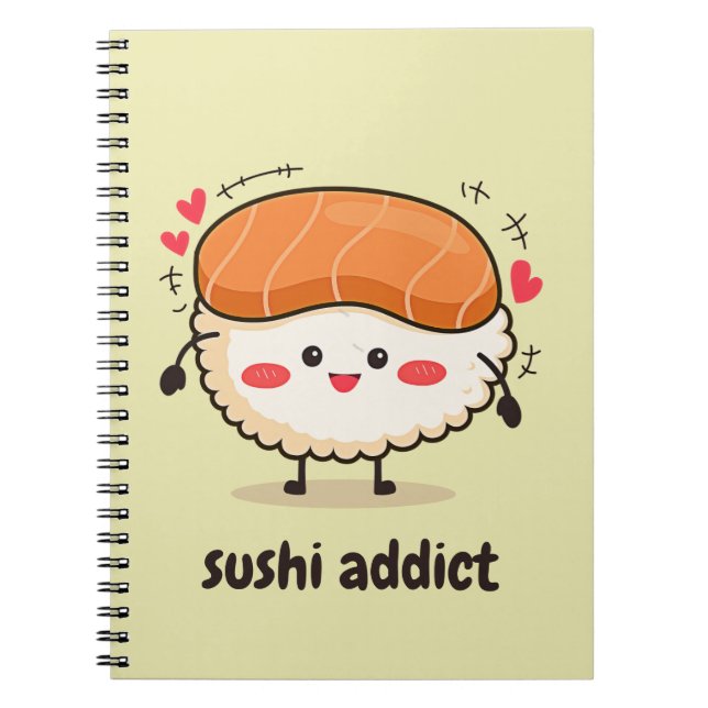 sushi addict notebook (Front)