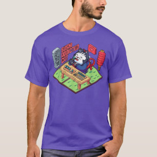 Sushi Addicted Cat Japanese Food Manga  T-Shirt
