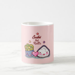Sushi And Rolls kawaii Sushi Coffee Mug