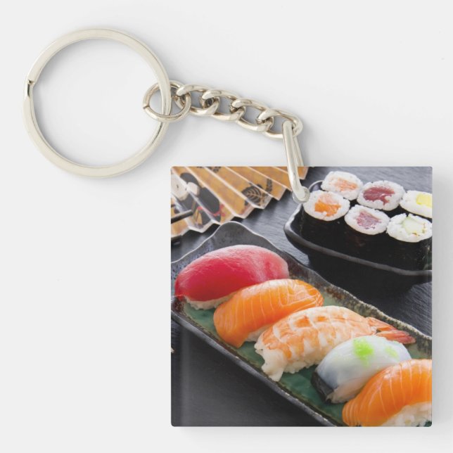 Sushi and rolls key ring (Front)
