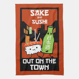 Sushi And Sake Foodies Napkin