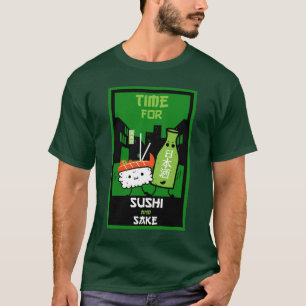Sushi And Sake Foodies T-Shirt
