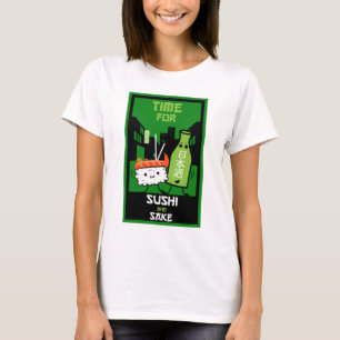 Sushi And Sake Foodies   T-Shirt