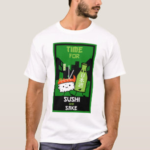 Sushi And Sake Foodies   T-Shirt