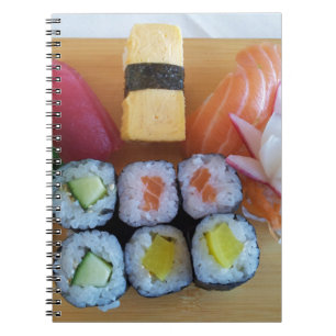 Sushi Asia Fish Rice Food Notebook