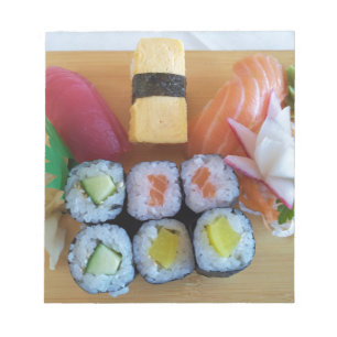 Sushi Asia Fish Rice Food Notepad
