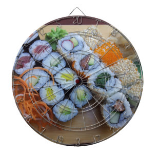 Sushi Asia Rice Fish Food Sea Dartboard