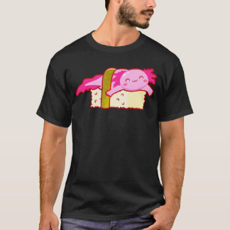Sushi Axolotl Kawaii Anime Cute Pink Axolotl Japan T-Shirt