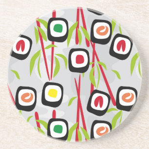 Sushi background coaster