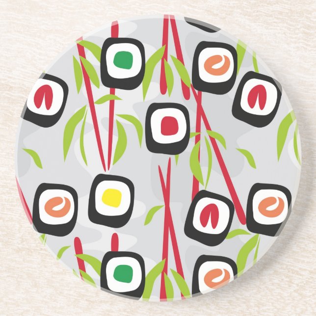 Sushi background coaster (Front)
