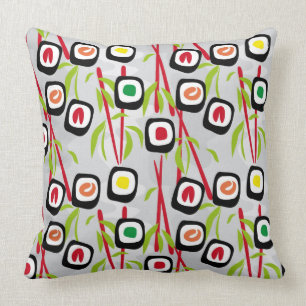 Sushi background cushion
