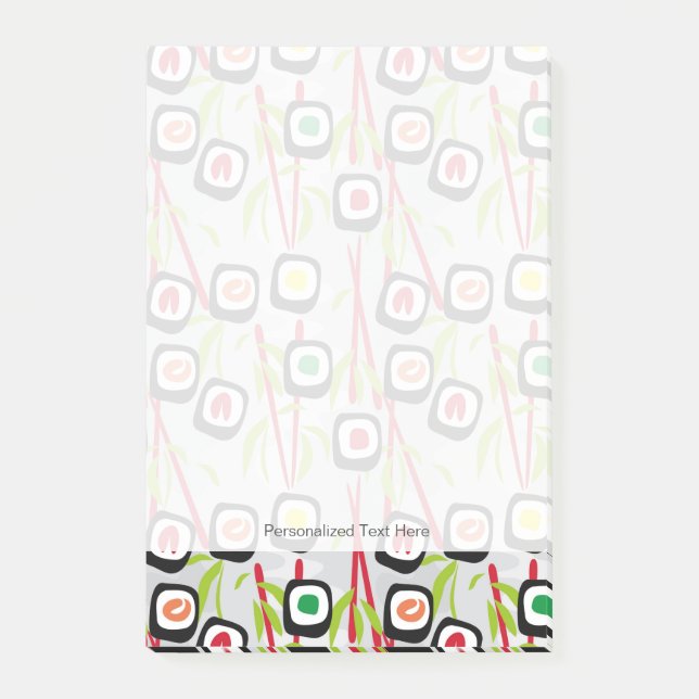 Sushi background post-it notes (Front)