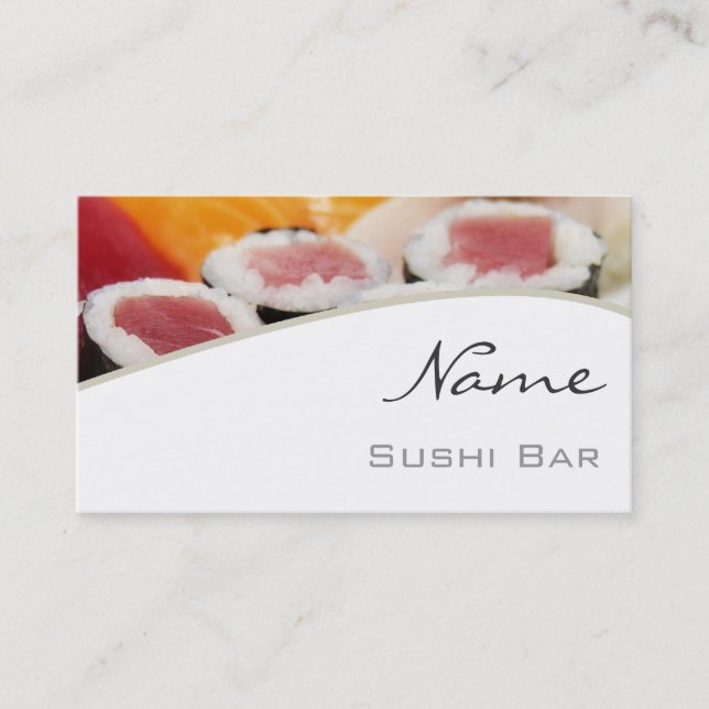 Sushi Bar Business Card (Front)