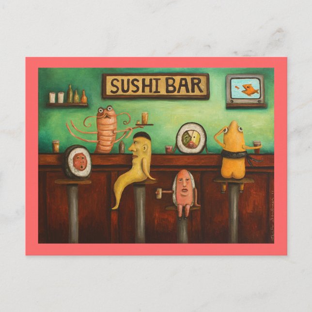 Sushi Bar Postcard (Front)
