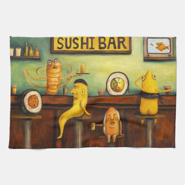 Sushi Bar Tea Towel (Horizontal)