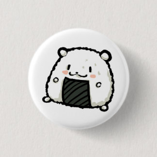 sushi bear 3 cm round badge