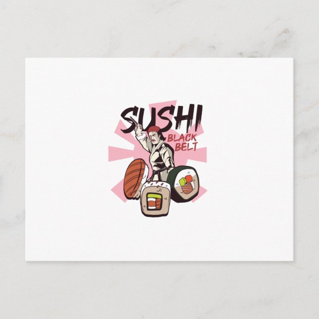 Sushi Black Belt Postcard (Front)