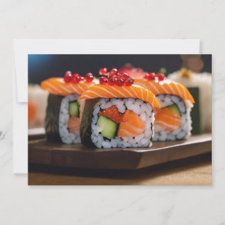 sushi bokeh invitation