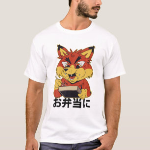 Sushi Box - Cute Kawaii Anime Fox - Japanese Aesth T-Shirt