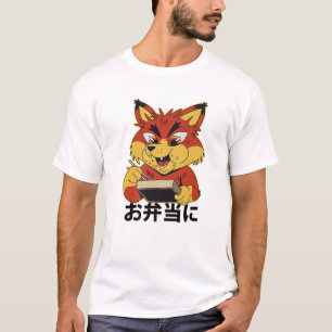 Sushi Box - Cute Kawaii Anime Fox - Japanese Aesth T-Shirt
