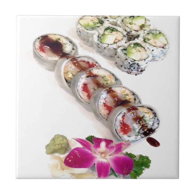 Sushi California Rolls Tile (Front)