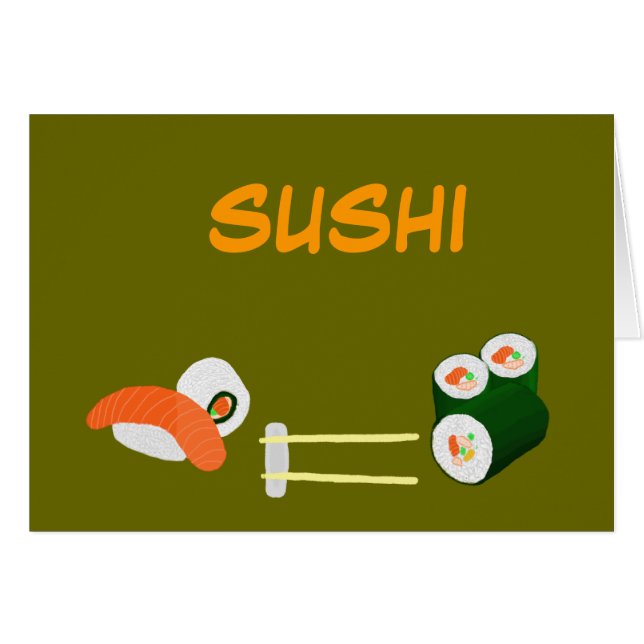 Sushi card (Front Horizontal)