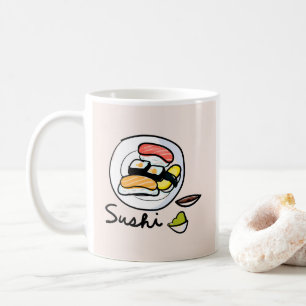 Sushi cartoon cute Japanese art Coffee Mug